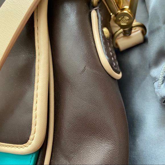 Navyboot | Leather Satchel with Turquoise Accent - Picture 15 of 16